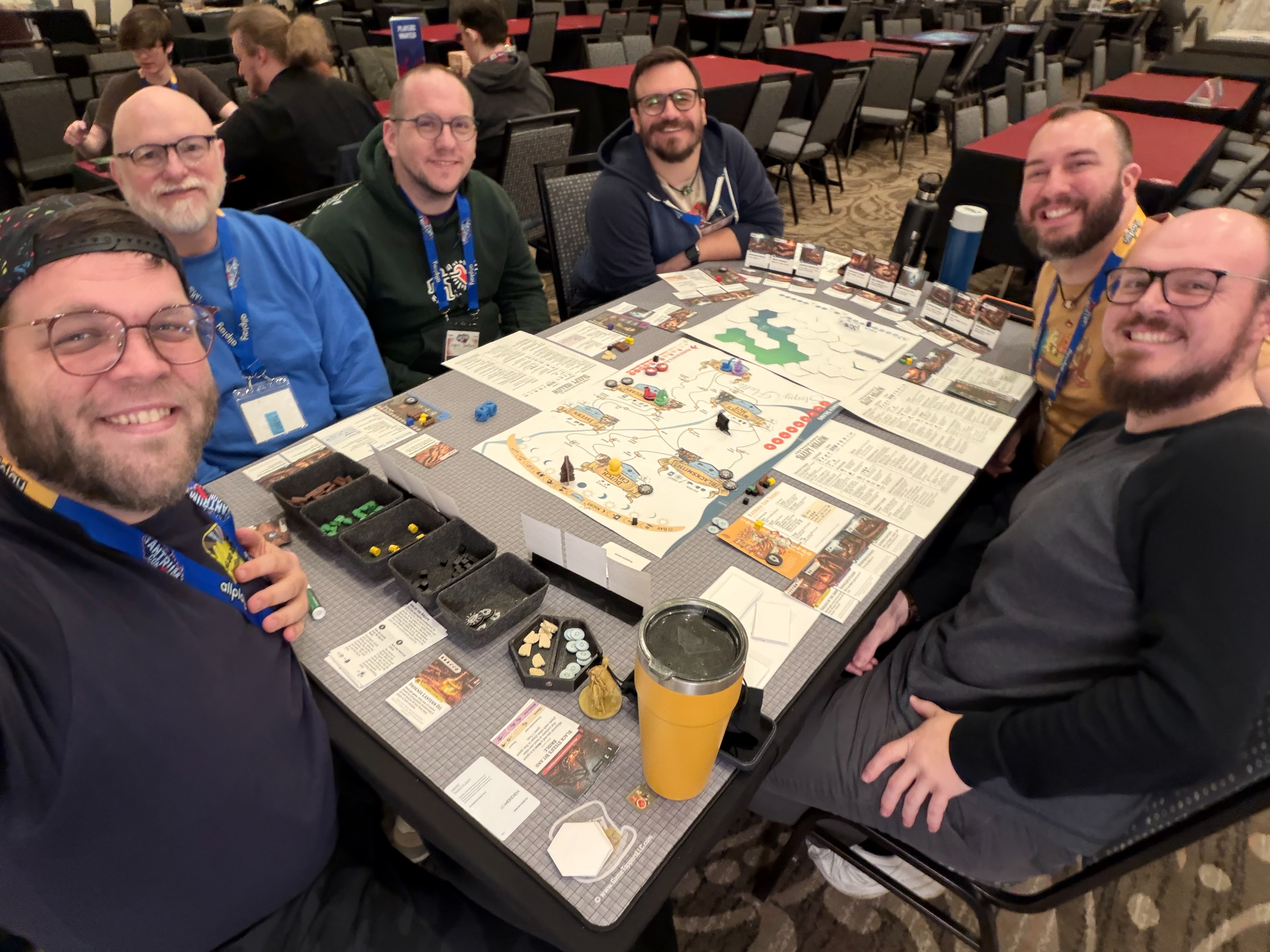 People playtesting the game
